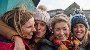 Group of woman taking a selfie together