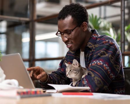 man-working-on-his-laptop-pointing-at-the-screen